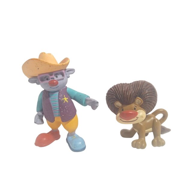 JoJos Circus Goliath Lion Sheriff Cowboy PVC Clown Figures Vintage - Picture 8 of 12